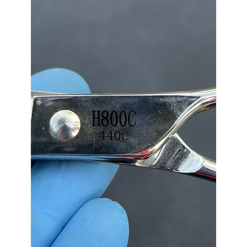 Comfortline by Akko H800C 8" Curved Grooming Shears - 440C Japanese Steel - Picture 3 of 5